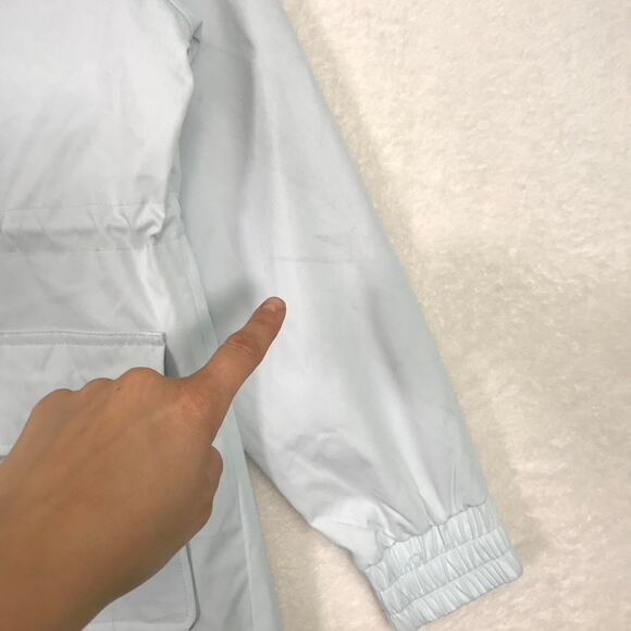 Liv Outdoor Rain Jacket Womens Small Light‎ Blue Utility Water Wind Resistant ** - Picture 10 of 10